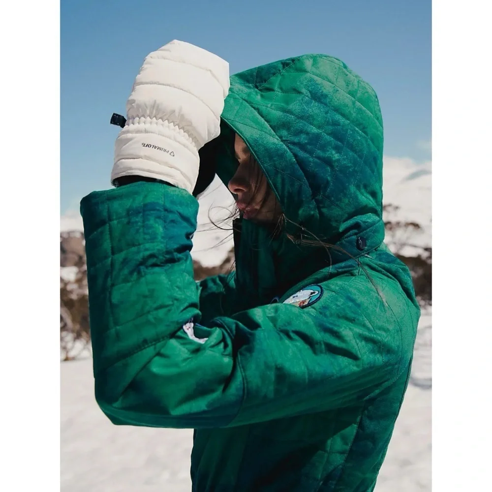 NWT Free People Movement All Prepped Patch Ski Suit Green Medium